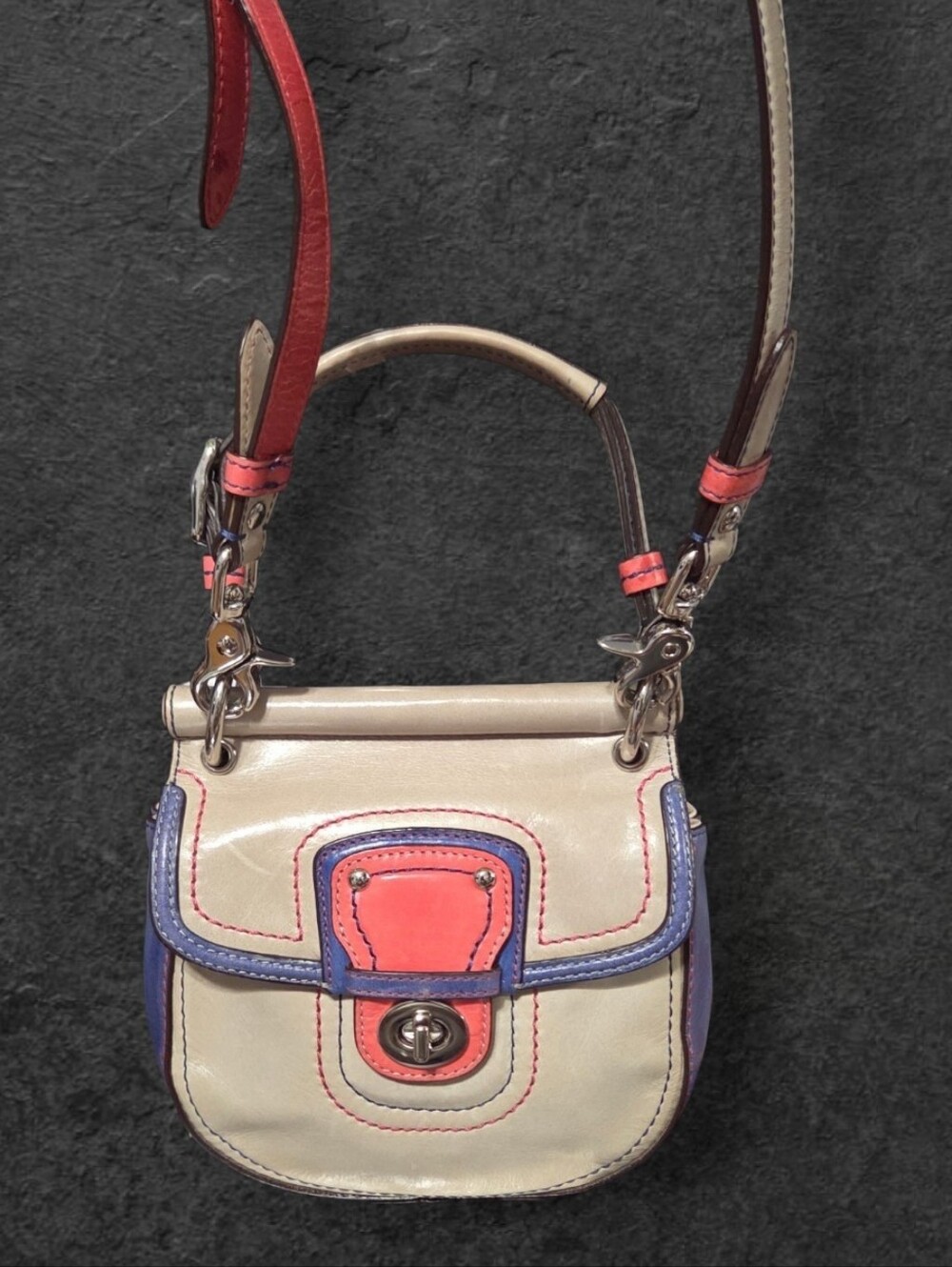 Authentic Coach Legacy Colorblock Mini Willis- 70th Anniversay Legacy